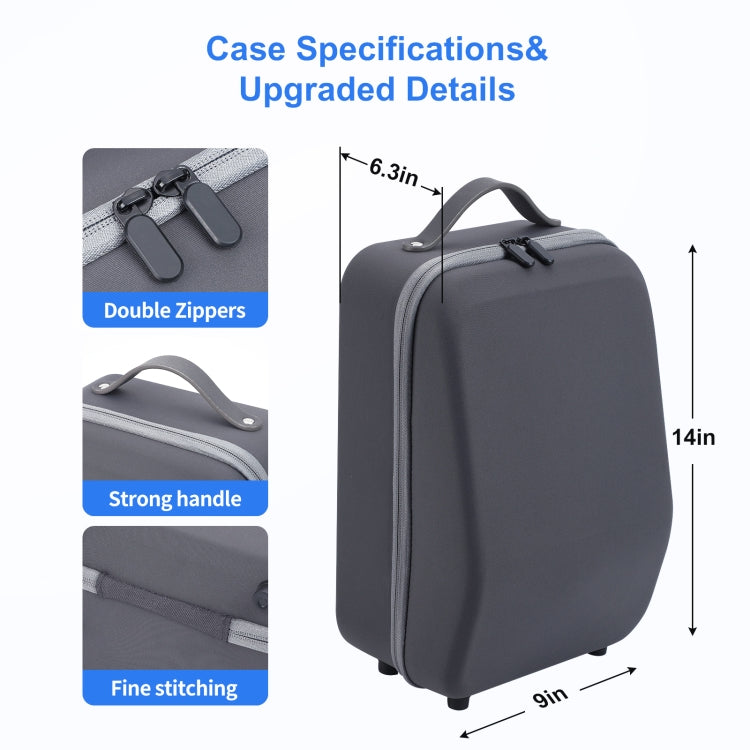 JYS JYS-P5157 For PS VR2 Can Store VR Glasses+Handle Shockproof and Anti-pressure Storage Bag