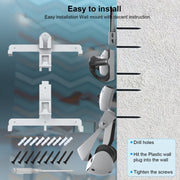 JYS JYS-P5158 For PS5 VR2 Wall Storage Bracket Helmet/Headset/Handle/Remote Control Wall Storage Storage Shelf(White)