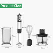 6-in-1 600W Multifunctional  Electric Blender Stainless Steel Food Cooking Stick US Plug