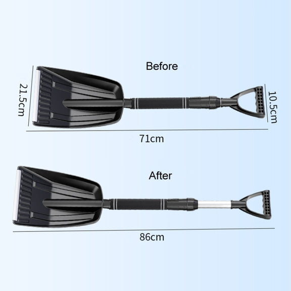 Vehicle-mounted Winter Enlarged Detachable Snow Shovel(Black)