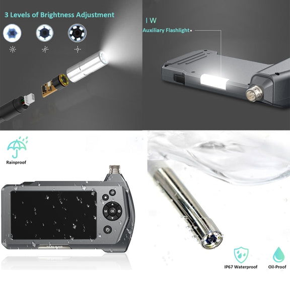 TESLONG NTS450A 4.5-inch Screen Industrial Handheld Endoscope with Light, Speci: 3.9mm Lens-3m