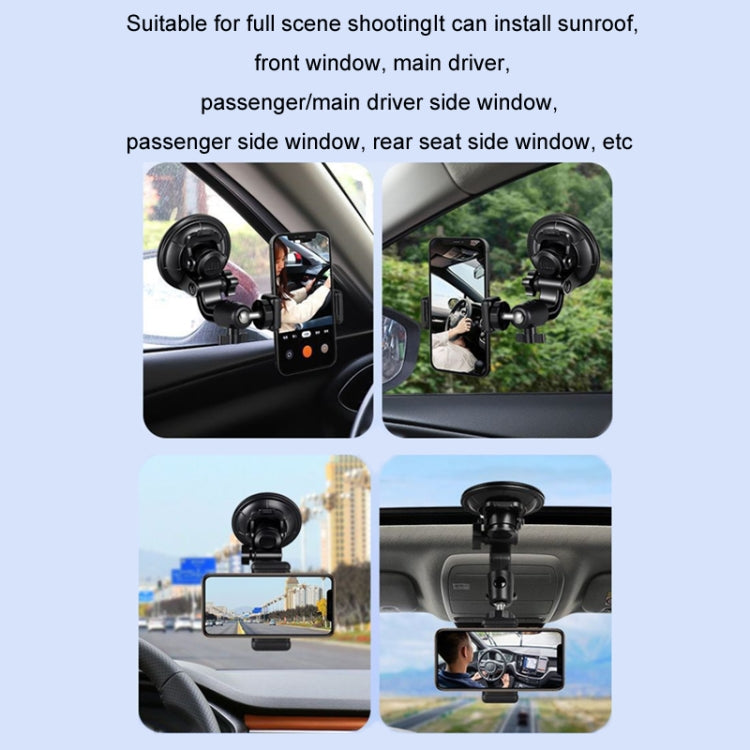 Car Suction Cup Mobile Phone Navigation Live Broadcast Shooting Bracket, Specification: Without Bluetooth