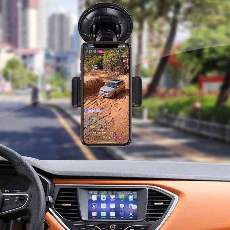 Car Suction Cup Mobile Phone Navigation Live Broadcast Shooting Bracket, Specification: Without Bluetooth