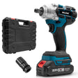 HILDA Motorized Wrenches Lithium Repair Parts With 22mm Socket, EU Plug, Model: Blue With 1 Battery+1 Charger(1500mAh) - free shipping - PMC TechLife - Order now!