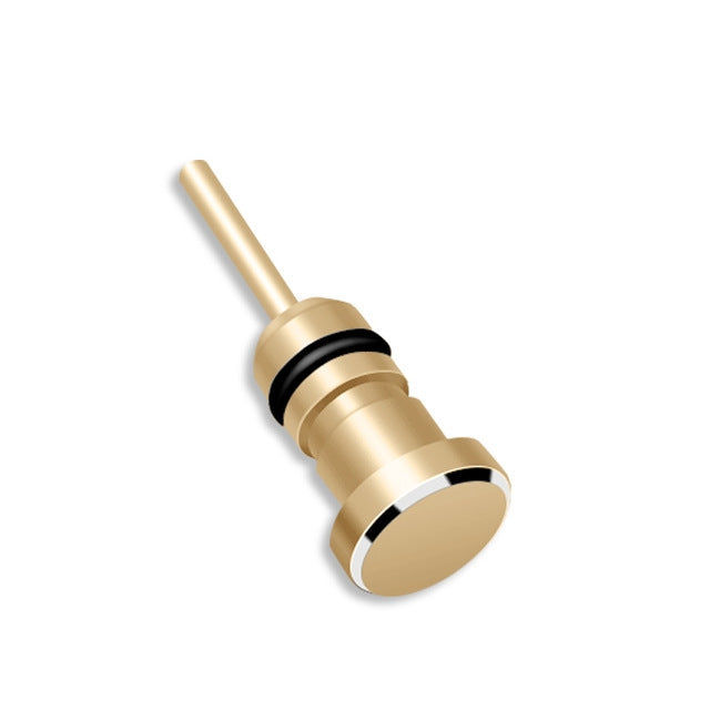 3.5mm Universal Metal Dust Plug Headset Plug Card Needle(Gold)