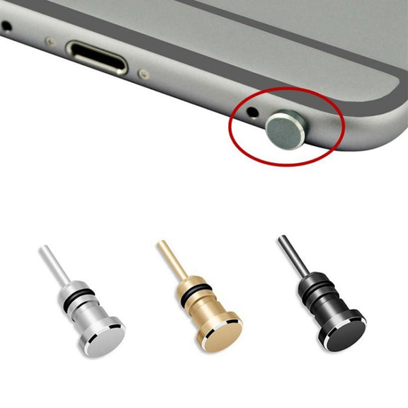 3.5mm Universal Metal Dust Plug Headset Plug Card Needle(Gold)