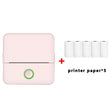 X6 200DPI Student Homework Printer Bluetooth Inkless Pocket Printer Pink Printing Paper x5 - Receipt Printers by PMC TechLife | Online Shopping South Africa | PMC TechLife | Buy Now Pay Later Mobicred