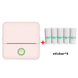X6 200DPI Student Homework Printer Bluetooth Inkless Pocket Printer Pink Sicker x5 - Printer by PMC TechLife | Online Shopping South Africa | PMC TechLife | Buy Now Pay Later Mobicred