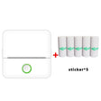 X6 200DPI Student Homework Printer Bluetooth Inkless Pocket Printer White Sticker x5 - Printer by PMC TechLife | Online Shopping South Africa | PMC TechLife | Buy Now Pay Later Mobicred