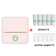X6 200DPI Student Homework Printer Bluetooth Inkless Pocket Printer Pink 5 Printer Paper+5 Stickers - Printer by PMC TechLife | Online Shopping South Africa | PMC TechLife | Buy Now Pay Later Mobicred