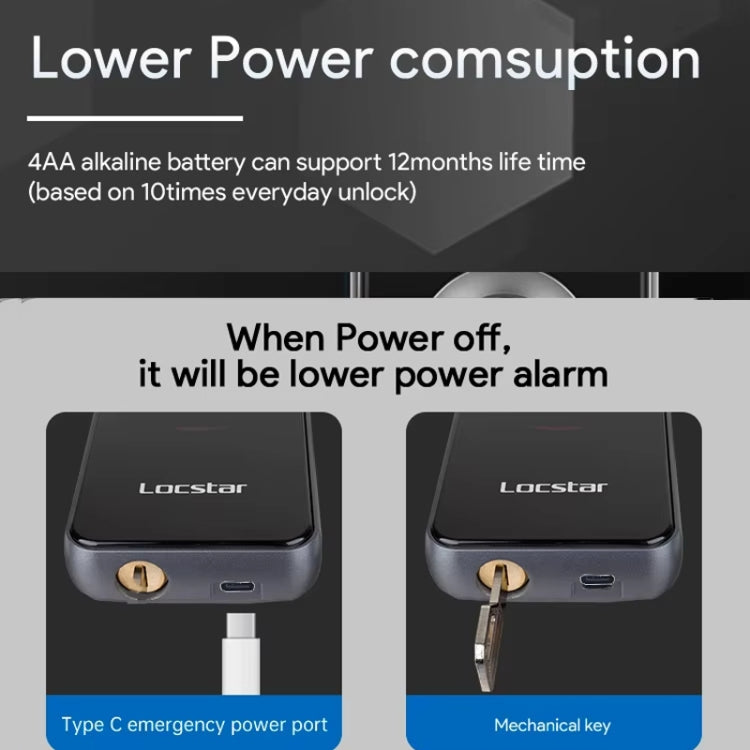 A60 Smart Fingerprint Password Door Lock With Doorbell, Spec: Tuya APP Version Gold