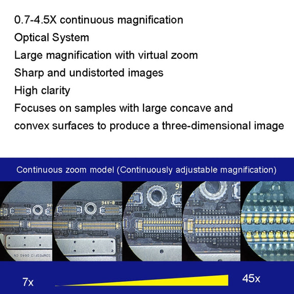MECHANIC MC-75TimatX Trinocular Stereo Microscope Industrial Grade Can Connect To HD Display