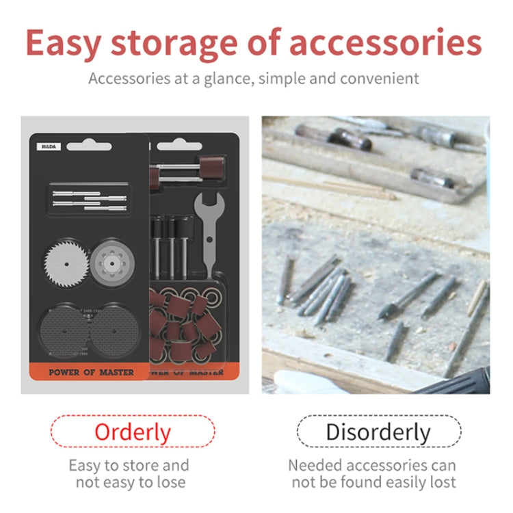 HILDA 17pcs /Set Woodworking Angle Mill Accessories Grinding Accessories Set