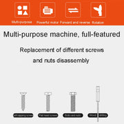 HILDA 47pcs /Set Multi-Function Li-Ion Screwdriver Mini Screwdriver(Orange)