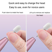 Electrical Nail Polisher Multifunctional Nail Polish Remover Pen Nail Sharpener(Red)