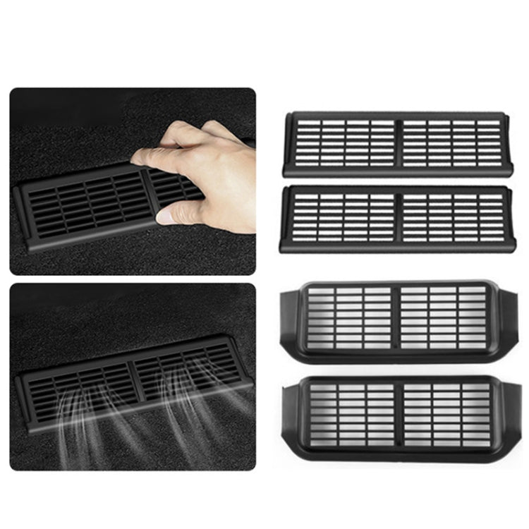 For Tesla Model Y 1pair Car Under-seat Vent Protection Cover Decoration Accessories
