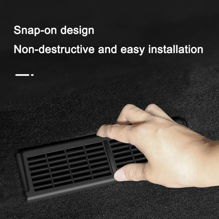 For Tesla Model Y 1pair Car Under-seat Vent Protection Cover Decoration Accessories