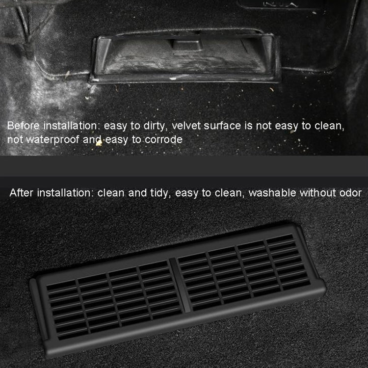For Tesla Model Y 1pair Car Under-seat Vent Protection Cover Decoration Accessories