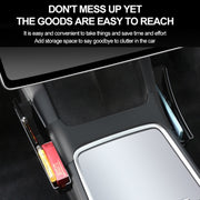 For Tesla Model Y / 3 Center Side Storage Box Side Organizer Saddle Box Interior Modification Accessories