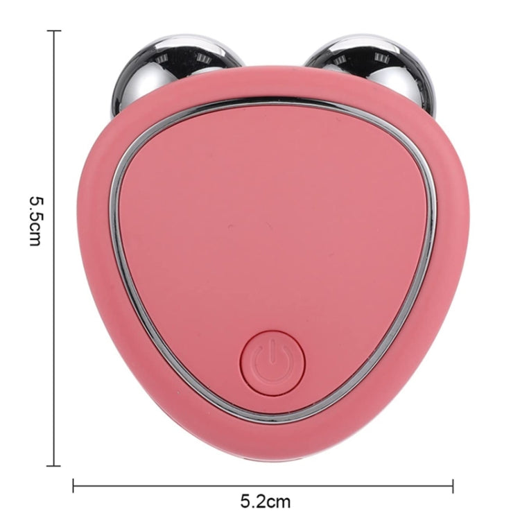 Mini Micro-Current Beauty Instrument Facial Lift Rejuvenating Device Massage Slimming Machine, Style: Acrylic Package(Pink)