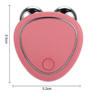 Mini Micro-Current Beauty Instrument Facial Lift Rejuvenating Device Massage Slimming Machine, Style: Acrylic Package(Pink)