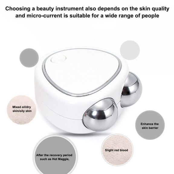 Mini Micro-Current Beauty Instrument Facial Lift Rejuvenating Device Massage Slimming Machine, Style: Acrylic Package(Pink)