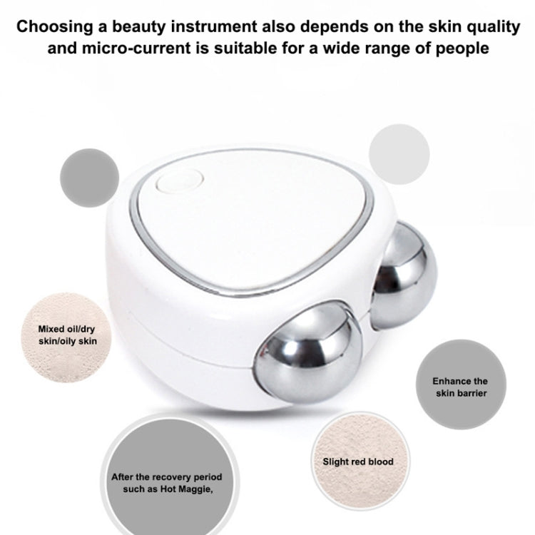 Mini Micro-Current Beauty Instrument Facial Lift Rejuvenating Device Massage Slimming Machine, Style: Acrylic Package(Pink)