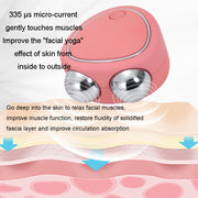 Mini Micro-Current Beauty Instrument Facial Lift Rejuvenating Device Massage Slimming Machine, Style: Acrylic Package(Pink)