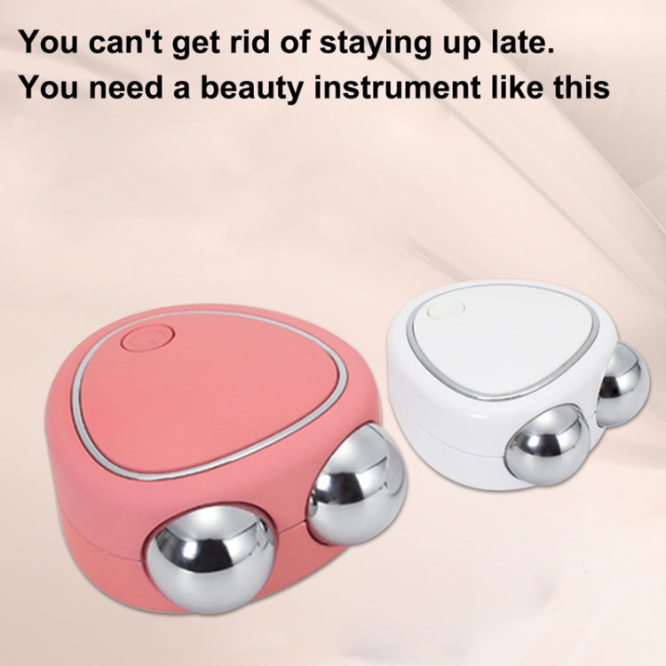 Mini Micro-Current Beauty Instrument Facial Lift Rejuvenating Device Massage Slimming Machine, Style: Acrylic Package(Pink)