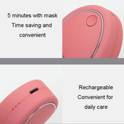 Mini Micro-Current Beauty Instrument Facial Lift Rejuvenating Device Massage Slimming Machine, Style: Acrylic Package(Pink)