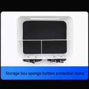 Car Multifunctional Water Cup Holder Armrest Box Paper Box(Blue)