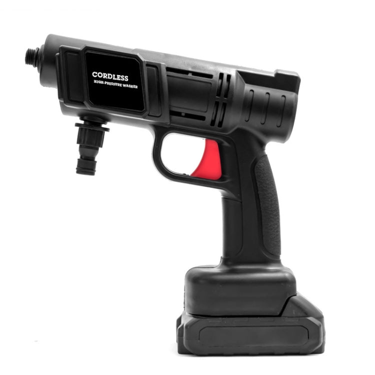 HILDA 21V High Pressure Water Torch Lithium Car Washer Plastic Package, Model: US Plug + 1 Battery