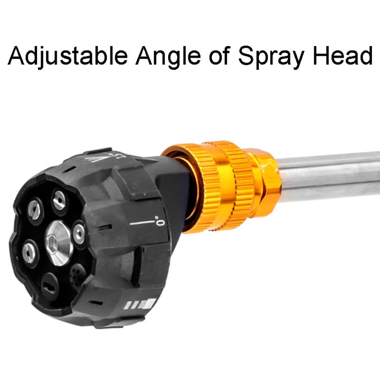 HILDA 21V High Pressure Water Torch Lithium Car Washer Plastic Package, Model: UK Plug + 1 Battery