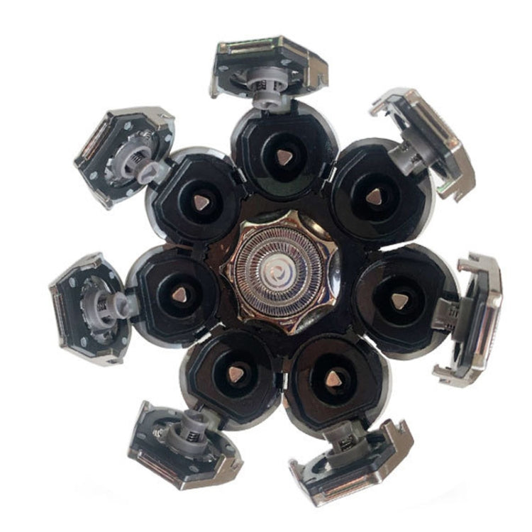 Universal Wet Dry Electric Shavers Replacement Blade Head, Spec:  8 Blades Head Black
