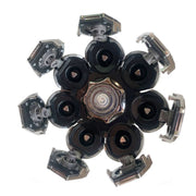 Universal Wet Dry Electric Shavers Replacement Blade Head, Spec:  8 Blades Head Black
