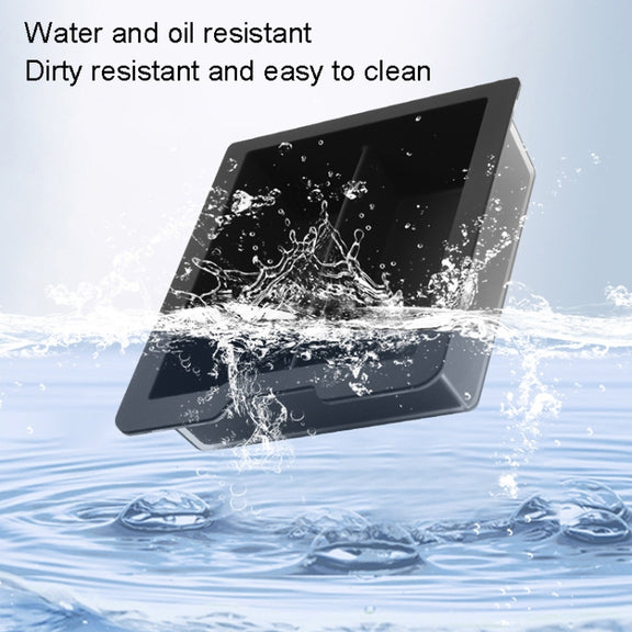 For Tesla Model 3 / Y Silicone Double Layer Storage Small Ice Box, Style: Center Front With Divider (Black)