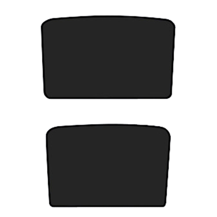 2pcs /Set For Tesla Model Y Ice Crystal Sunshade Car Roof Front And Rear Sunroof Shade(Black)