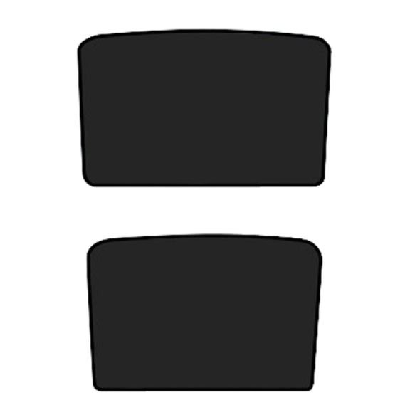 2pcs /Set For Tesla Model Y Ice Crystal Sunshade Car Roof Front And Rear Sunroof Shade(Black)