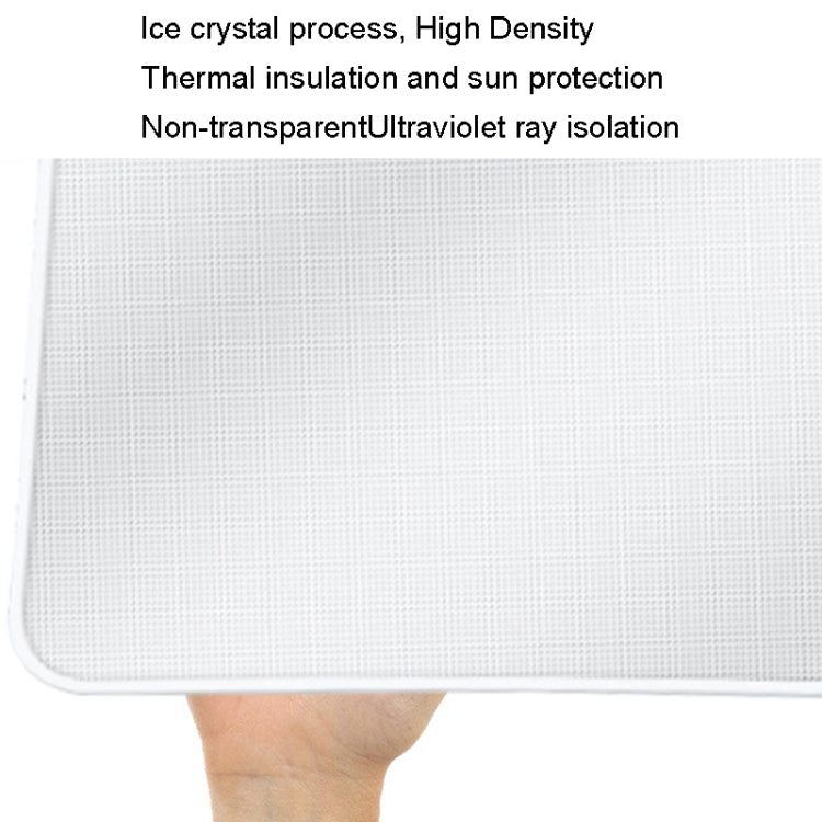 2pcs /Set For Tesla Model Y Ice Crystal Sunshade Car Roof Front And Rear Sunroof Shade(Black)