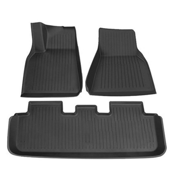 3pcs /Set For Tesla Model 3 TPE Injection Car Foot Mats Interior Accessories