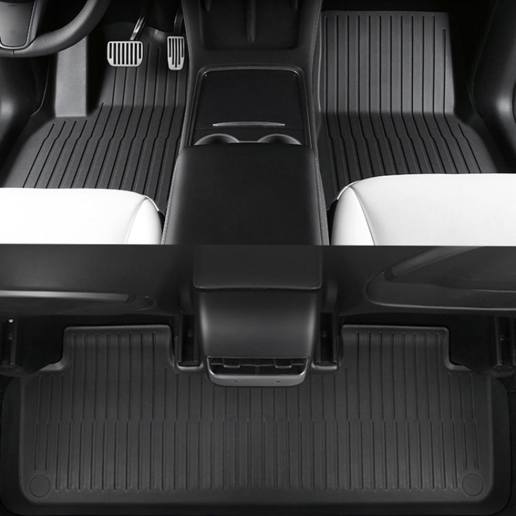 6pcs /Set For Tesla Model 3 Double Layer TPE Injection Car Foot Mats Interior Accessories