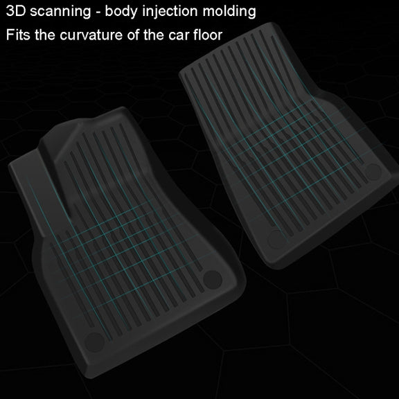 6pcs /Set For Tesla Model 3 Double Layer TPE Injection Car Foot Mats Interior Accessories