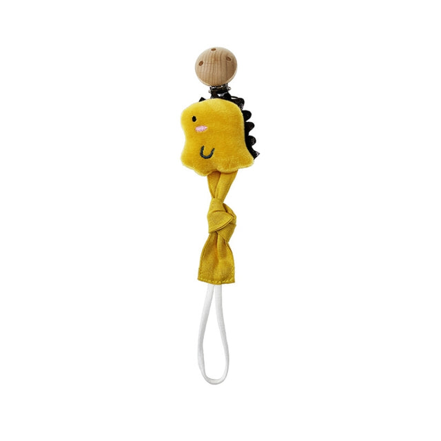 Animal Head Pacifier Chain Newborn Pacifier Clip, Style: Dinosaur