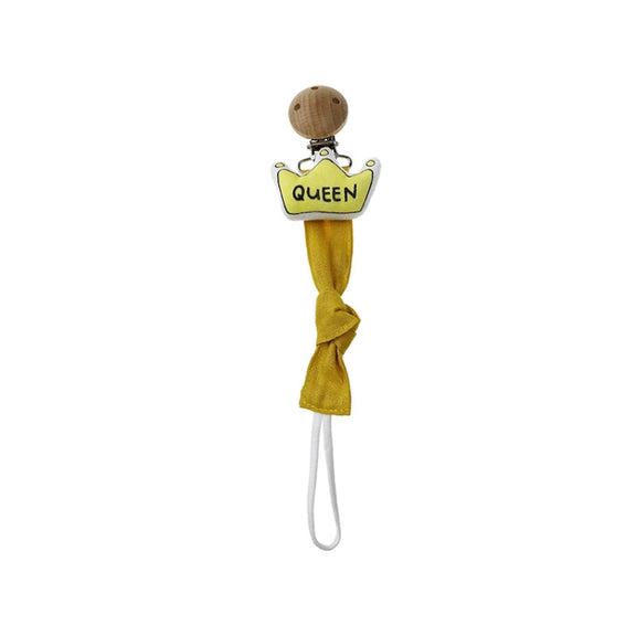 Animal Head Pacifier Chain Newborn Pacifier Clip, Style: Crown