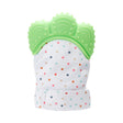 Baby Teething Gloves Anti-bite Silicone Teething Ring Toys(Green) - Baby Toys by PMC TechLife | Online Shopping South Africa | PMC TechLife