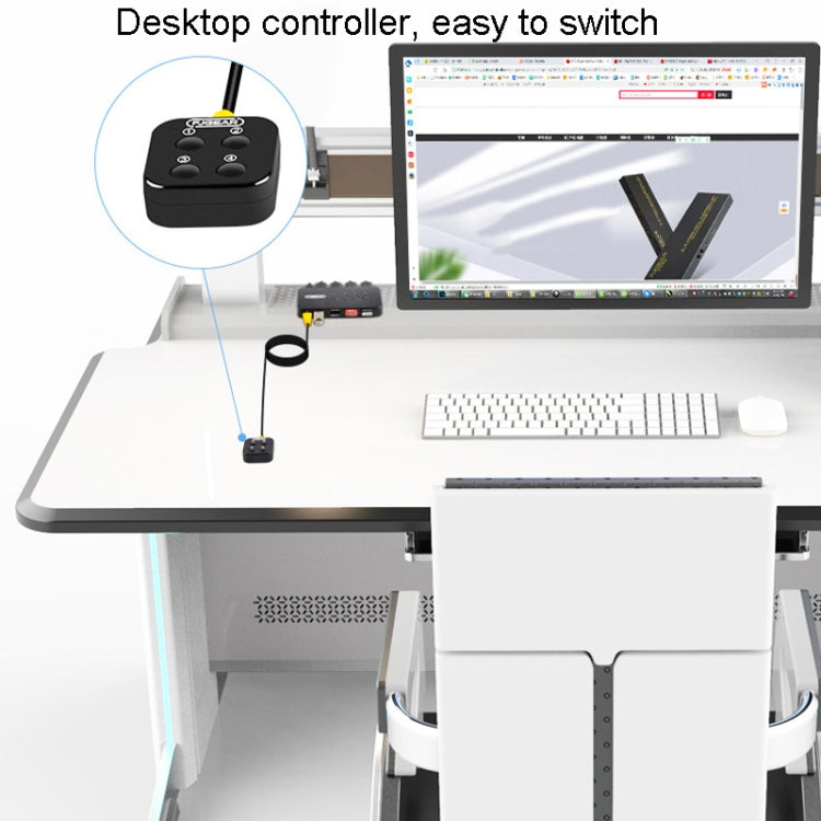FJGEAR FJ-U404 USB2.0 4 In 4 Out Sharing Switcher With Controller