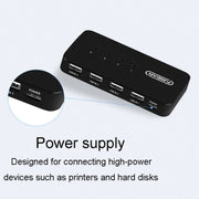 FJGEAR FJ-U404 USB2.0 4 In 4 Out Sharing Switcher With Controller