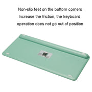 B087 2.4G Portable 78 Keys Dual Mode Wireless Bluetooth Keyboard And Mouse, Style: Keyboard Mouse Set White