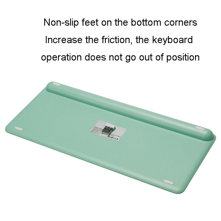 B087 2.4G Portable 78 Keys Dual Mode Wireless Bluetooth Keyboard And Mouse, Style: Keyboard Mouse Set White