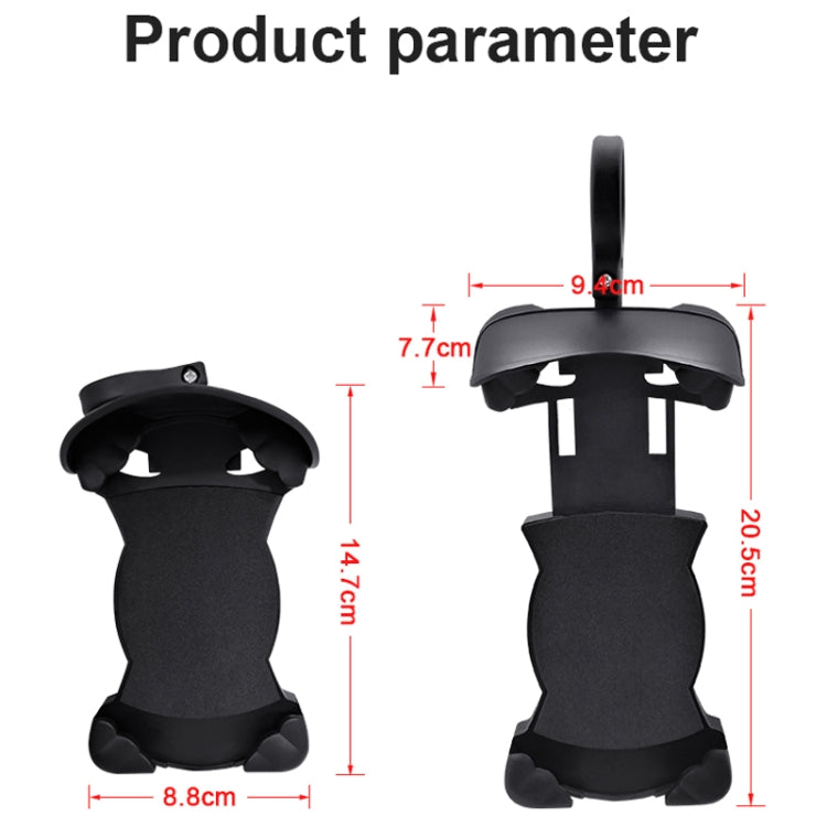 Motorcycle Sunshade Rainproof Mobile Phone Holder, Shape: Charging Mirror Holder 18W (QC3.0)